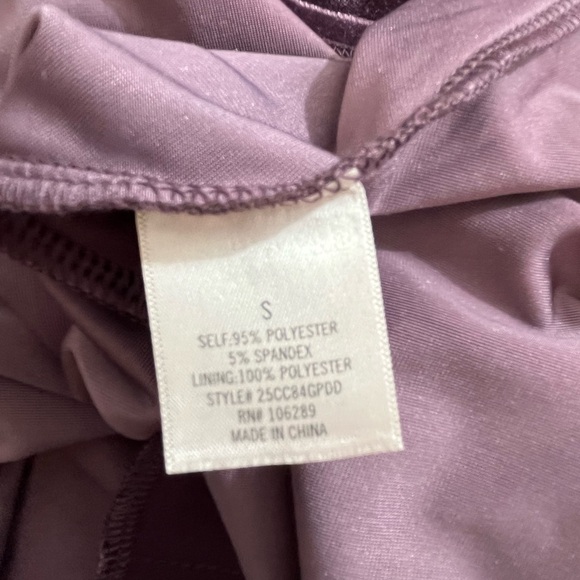 Mi Ami Francesca’s Velvet Purple MIni Dress Bow Straps Small coquette romantic - Picture 5 of 10